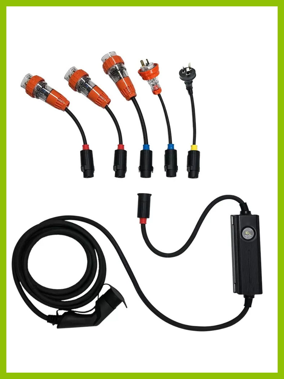KWIK Portable Type 2 Charger  w Adaptable Tails  16.5 kW
